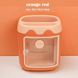 elvesmall Piggy Drawer Pen Holder Girl Heart Student Multifunctional Storage Office Stationery Rreative  Cartoon Multi Grid Cute