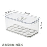 elvesmall Refrigerator Storage Box Food Vegetable Fruit Fresh Preservation Transparent PET Box Drain Kitchen Organizer Storage Containers