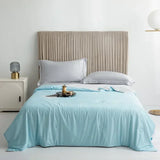 elvesmall  Cooling Blanket for Bed Silky Air Condition Comforter Lightweight Cooled Summer Quilt with Double Side Cold & Cooling Fabric