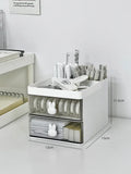 elvesmall Desktop Storage Box Organizer Drawer Type Transparent Acrylic Desk Stationery Hand Account Storage Rack Desk Simple Pen Holder