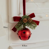 elvesmall Christmas Tree Bell Hanging Pendant Jingle Bell Painted Bells Christmas Tree Door Wall Hanging Bell Decor Christmas Gift