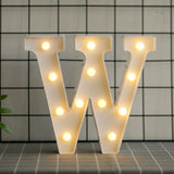elvesmall  Creative DIY Luminous LED Letter Lights 26 English Alphabet Light for Holiday Home Wedding Birthday Christmas Party Decorations