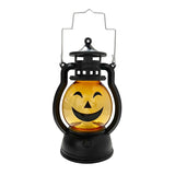 elvesmall Halloween Pumpkin Lights Decorative Kerosene Lanterns LED Handheld Lamp Pumpkin for Table Camping Garden Yard Decorations