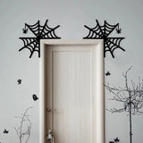 elvesmall Halloween Door Frame Decoration,Bats,Pumpkins,Spider Webs,Door and Window Corner Stickers, Halloween Home Decoration