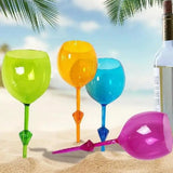 elvesmall Beach Drink Cup Floating Drink Cups for Pool Acrylic Tall Cocktail Glasses Glasses Wine Glass  Rock Tumbler