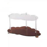 elvesmall  -  Ins Cloud Acrylic Rack Desktop 2-layer Placed Aromatherapy Cup Cosmetics Perfume Display Rack Storage Rack Desktop Organizer