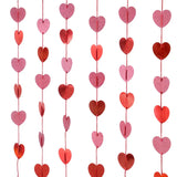 elvesmall 1.5M Heart Shape Hanging Paper Garland Floral String Valentine Day  Wedding DIY Home Decoration Party Love Garland Banner