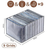 elvesmall Closets Clothes Organizer Pants Jeans Storage Box Cabinet Drawer Organizer Underwear Socks T-Shirt Wardrobe Storage Organizers