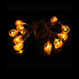 elvesmall 150cm 10LED Halloween LED String Lights Portable Pumpkin Ghost Skeletons Lights for Home Bar Halloween Party Decor Supplies