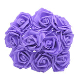 elvesmall 25Pcs 8cm PE Foam Rose Head Artificial Rose Flower Bouquet For Home Wedding Birthday Party Table Decor Valentines Day Gift Craft