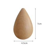 elvesmall Wall Mounted Coat Hook Natural Wood Clothes Hanger Decorative Key Holder Hat Scarf Handbag Storage Hanger Bathroom Rack