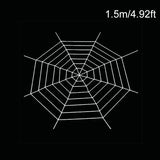 elvesmall Halloween Spider Web Giant Spider Web Decoration Black White Giant Stretchy Cobweb Party Bar Haunted House Home Decoration