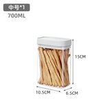 elvesmall Sealed Food Storage Plastic Containers Kitchen Food Keeper Boxs Tea Coffee Bean Rice Container Waterproof and Damp-proof