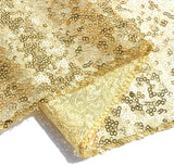 elvesmall  Sparkly Rose Gold Event Party Supplies Fabric Sequin Table Runner Decorations for Holiday Wedding Birthday Christmas Cloth Decor