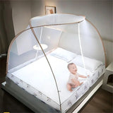 elvesmall Creative Minimalist Style Summer Home Mosquito Net Child Anti-drop Yurt Mosquito Net Big Space Bedroom Double Bed Mosquito Net