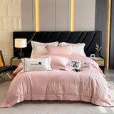 elvesmall  100% Egyptian Cotton Luxury Embroidery Wedding Bedding Set 600TC Cotton Duvet Cover Flat/Fitted Bed Sheets and Pillowcases