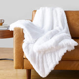 elvesmall Luxury Leopard Stitch Throw Blanket Room Decor Plaid Bedspread Baby Blankets Hairy Winter Bed Covers Sofa Cover Big Thick Furry