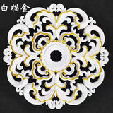 elvesmall Decorative Materials Floral Furniture Background Wall Decked With European Lamp Pool Ceiling Decoration Accessories