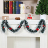 elvesmall 1PCS 2M Christmas Eve Decoration Bar Tops Ribbon Garland Christmas Tree Kitchen Ornaments Wedding Party Decoration Prop