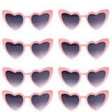 elvesmall Heart Shaped Sunglasses for Women Retro Cat Eye Sunglasses Wedding Engagement Decoration Shopping Traveling Party Accessories