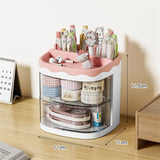 elvesmall Cute Pen Pencil Pot Holder Brush Storage Box Container Desk Organizer Multifunction Stationery Office Supplies Desk Hold Pens