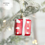 elvesmall 2pcs Christmas Tree Ornaments Snowman Crutch Elk Xmas Tree Pendant Christmas Decoration for Home New Year Gifts Kids Toys