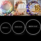 elvesmall Balloon Garland Round Balloon Stand Arch Baby Shower Kids Birthday Party Decorations Ballon Wreath Frame Wedding Party Supplies