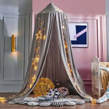 elvesmall Princess Style Kids Baby Bed Room Canopy Mosquito Net Curtain Bedding Dome Tent Crib Mantle Children's Bedside Mosquito Net