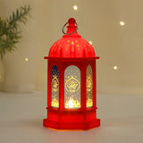 elvesmall Eid Decoration Light Eid Mubarak Lamp Ornament Islam Muslim Party Decor Supplies Ramadan Wind Lantern Decor for Home Party