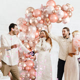 elvesmall Macaron Pink Balloon Garland Arch Kit Wedding Birthday Party Decoration Kids Globos Rose Gold Confetti Latex Ballon Baby Shower