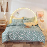 elvesmall 100% Cotton Bedding Set Duvet Cover Pillowcases Breathable Skin-friendly Freshing Floral Style 16 Sizes