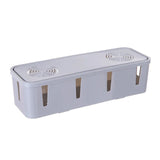 elvesmall Cable Storage Box Power Strip Wire Case Anti Dust Charger Socket Organizer Network Line Storage Bin Charger Wire Management