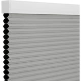 elvesmall Bedroom Curtains 48 Inches Wide Blinds Cordless Blackout Honeycomb Curtains Gray Bathroom Kitchen Home Decor Garden