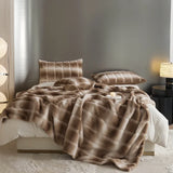 elvesmall  Faux Fur winter Blanket for Christmas Microfiber bedding bed cover bed linen plush sofa blankets Bedspread bed plaid sofa cover