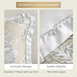elvesmall  2 Shams & Bed skirt Bed Linen Set Jacquard Floral Medallion Comforter Sets Comforter Queen Bedding Home Freight free.