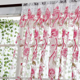 elvesmall 1PC Tulle Curtain For Bedroom Kitchen Kids Room Decoration Louver Window Treatments Romantic Butterfly Pattern Sheer Drape