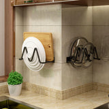 elvesmall  Kitchen Cutting Board Holder Rack Solid Pot Lid Cover Stand Adhesive Storage Rack Pan Cover Organizer Racks Sponge Plate Holders