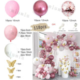 elvesmall Sand White Wedding Decor Balloon Garland Arch Kit Happy Birthday Party Metal Gold Silver Latex Baby Shower Decoration Balloons