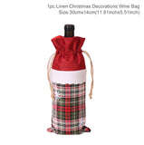 elvesmall Christmas Wine Bottle Cover Merry Christmas Decorations For Home  Cristmas Ornament Xmas Navidad Gifts New Year