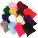 elvesmall  Velvet Jewelry Display Christmas Party Gift Package Multi Colors Velvet Jewelry Bag Wedding Candy Luxury Small Drawstring Pouch