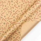 elvesmall  Christmas Gifts Wrapping Paper Snowflakes DIY Bag Kraft Paper Birthday Party Gift Card Holiday Packing Decoration Crafts Paper
