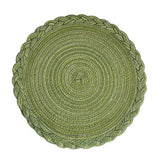 elvesmall 8PCS Decor Table Products Woven PlacematS Heat MATS  Round Tables  Placemats Coasters Party Wedding Home Decoration Props