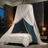 elvesmall Hanging Dome Mosquito Net Bed Canopy Romantic Shading Double Layer Bed Valance Anti-mosquito Home Textiles Bedcover Curtain