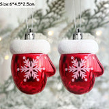 elvesmall 2pcs Elk Christmas Ball Ornaments Xmas Tree Hanging Pendants Christmas Holiday Party Decorations New Year Gift Supplies Navidad