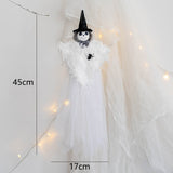 elvesmall 1pcs Halloween Hanging Ghost Decorations Pumpkin Ghost Straw Windsock Pendant for Outdoor Indoor Bar Party Background Decoration