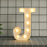 elvesmall  Creative DIY Luminous LED Letter Lights 26 English Alphabet Light for Holiday Home Wedding Birthday Christmas Party Decorations
