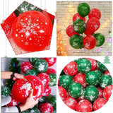 elvesmall 30pcs Chrome Gold Red Green Latex Balloons Christmas Decorations For Home 2025 New Year Xmas Eve Party Supplies Birthday Decor