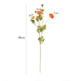 elvesmall  8 Heads Artificial Flower Bouquet Lotus Flower Camellia Fake Flowers Home Garden Wedding Decors DIY Craft Wreath Christmas