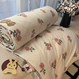 elvesmall Quilt Comforter  Summer Nordic Luxury Wind Summer Cool Girl Heart Bedroom Summer Bedding Air Conditioning Dormitory