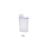 elvesmall Sealed Rice Barrel Kitchen Organizer Food Container For Grain Flour Rice Storage Box Transparent Organiser For Kitchen Convenien